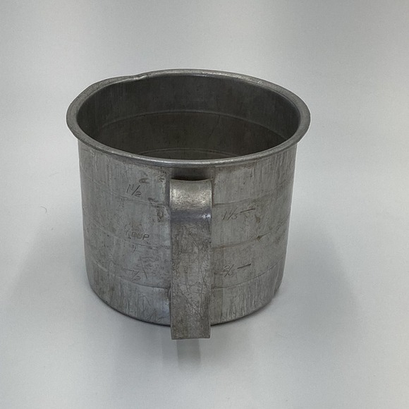 Vintage Aluminum Measuring‎ Cup Set Kitchenware Baking Tool - Picture 3 of 8